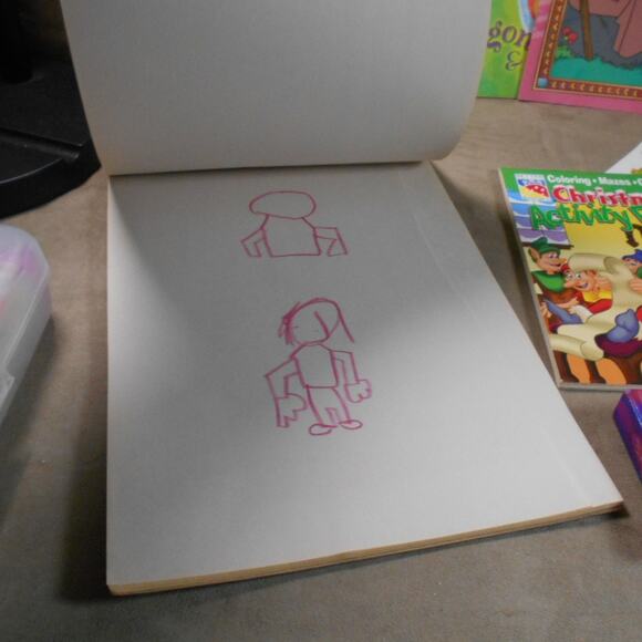 Kids Coloring Book/Drawing Lot: Stickers, Crayons, Coloring Books, Pencil Box - Picture 11 of 16
